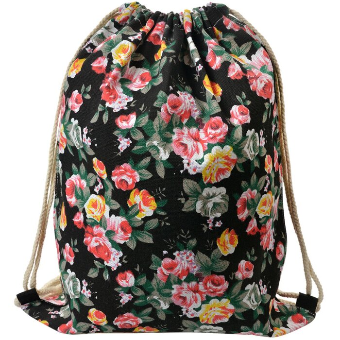 Juleeze JZBG0307 Mochila Floral Chic Negro 34x1x43 cm