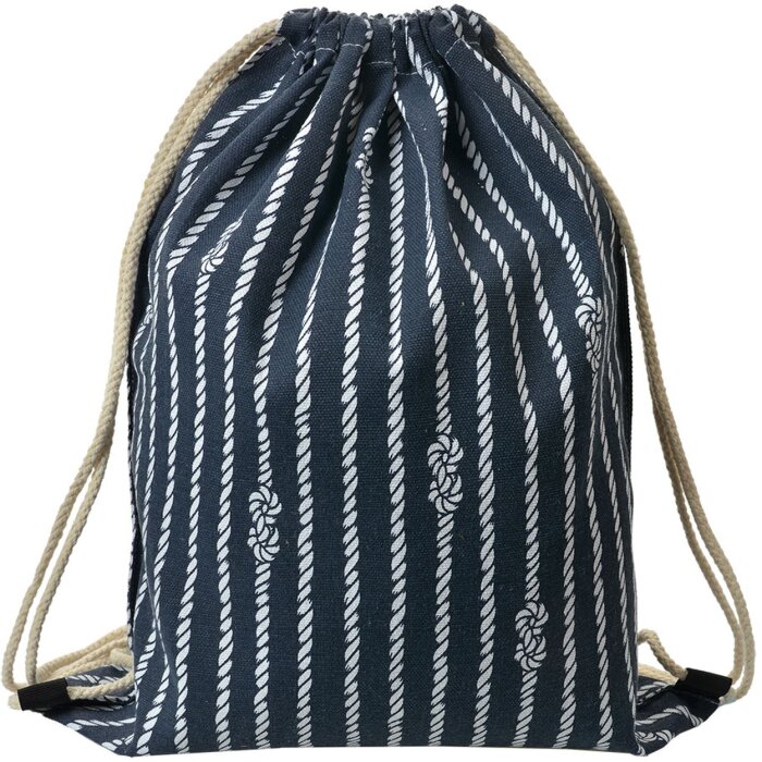 Juleeze JZBG0309 Mochila Azul Blanco Náutico 34x43 cm Bolsa Gimnasio Cordón