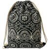 Juleeze JZBG0311 Mochila Boho Negro-Blanco 34x1x43 cm