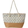 Juleeze JZBG0319 Bolsa de playa Marrón Beige 55x1x36 cm Anchor Design Poliéster