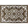 Clayre & Eef MC271 Felpudo negro con detalles dorados 60x40 cm