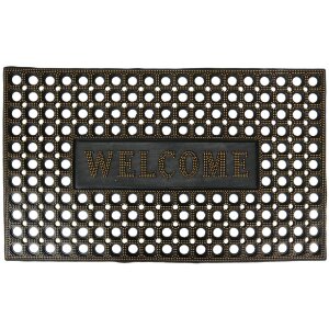 Clayre & Eef MC272 Felpudo de puerta oro negro...