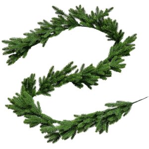Clayre & Eef 66067 Guirnalda decorativa verde...