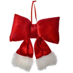 Clayre & Eef 66097S Lazo decorativo Rojo Blanco...