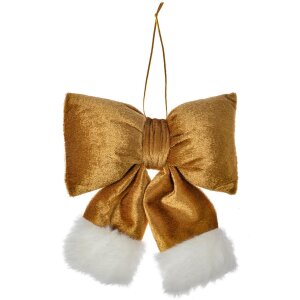 Clayre & Eef 66098S Lazo Decorativo Dorado Blanco...