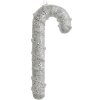 Clayre & Eef 66178 Colgante Bastón de Caramelo Blanco 7x2x17 cm Plastico Purpurina