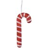 Clayre & Eef Adorno de Navidad bastón de caramelo rojo blanco 17 cm plástico