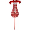 Clayre & Eef 66193 Christmas Elf Legs Red White 19x4x50 cm Christmas Decoration