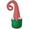 Clayre & Eef 66198 Decoración navideña Gorro de duende de Navidad 17x8x35 cm