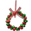 Clayre & Eef 66202 Decoración Colgante Guirnalda Rojo Verde Ø 11x2 cm