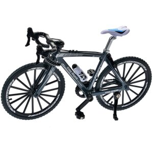 Clayre & Eef 66203 Miniatura de Bicicleta Gris Negro...
