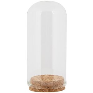 Clayre & Eef Glass Bell Jar Vidrio Ø5x10cm...