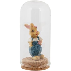 Clayre & Eef Glass Bell Jar Vidrio Ø5x10cm...