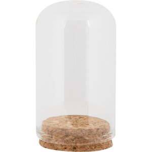 Clayre & Eef Vaso campana Ø5x8cm Transparente...