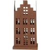 Clayre & Eef 6Y5775 Decoración Casa Set de 2 Metal Marrón Estilo Campestre 11x11x21cm