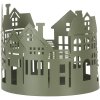 Clayre & Eef 6Y5788 Decoración Casas Set de 3 Estilo Campestre Metal Verde