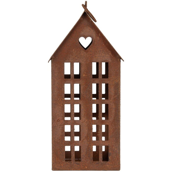 Clayre & Eef 6Y5792 Decoración Casa Metal Marrón 13x11x30 cm Estilo rústico