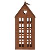 Clayre & Eef 6Y5792 Decoración Casa Metal Marrón 13x11x30 cm Estilo rústico