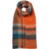 Juleeze JZSC0820O Bufanda Naranja a cuadros 35x212 cm Accesorio mujer