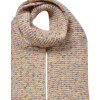 Juleeze JZSC0829BE Ladies Bufanda Beige 14x146 cm con detalles de colores