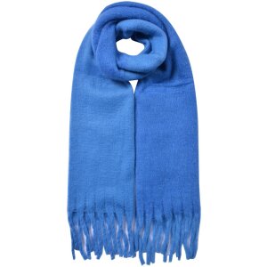 Juleeze JZSC0835BL Bufanda Mujer Azul 40x240 cm Flecos...