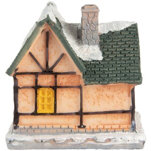 Clayre & Eef 6PR5733 Decoración Casa con LED Naranja Verde 6x5x6 cm