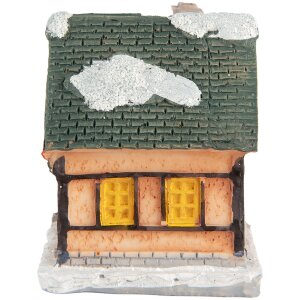 Clayre & Eef 6PR5733 Decoración Casa con LED Naranja Verde 6x5x6 cm