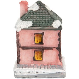 Clayre & Eef 6PR5734 Decoración Casa con LED Rosa Gris 4x5x6 cm