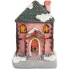 Clayre & Eef 6PR5734 Decoración Casa con LED Rosa Gris 4x5x6 cm