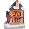 Clayre & Eef 6PR5734 Decoración Casa con LED Rosa Gris 4x5x6 cm