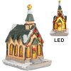 Clayre & Eef 6PR5736 Decoración Casa LED 6x5x9 cm Poliresina Naranja Verde