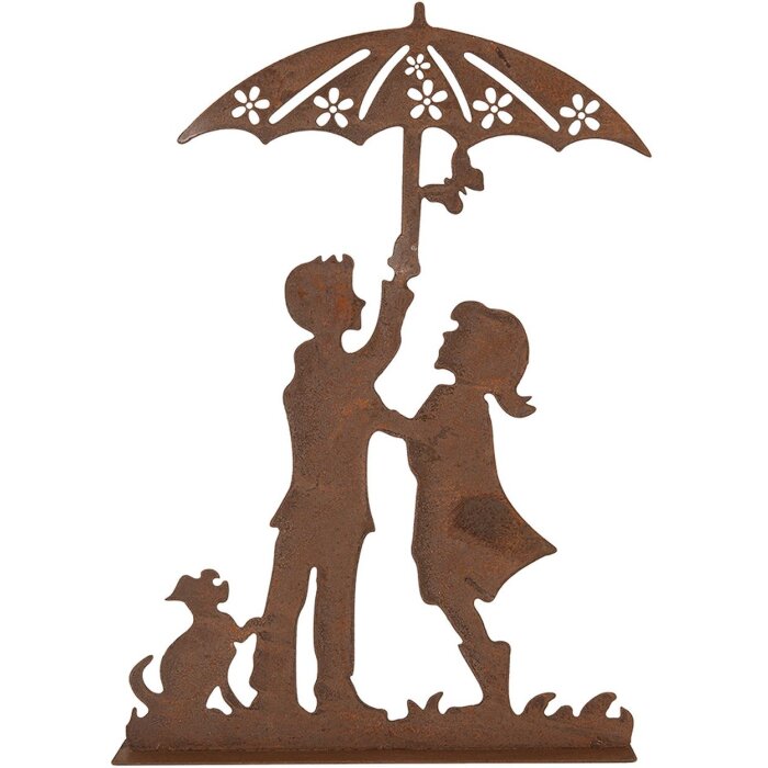 Clayre & Eef 6Y5781 Decoración niños figura metal estilo country 21x5x31 cm