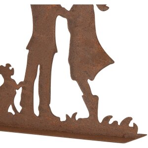 Clayre & Eef 6Y5781 Decoración niños figura metal estilo country 21x5x31 cm