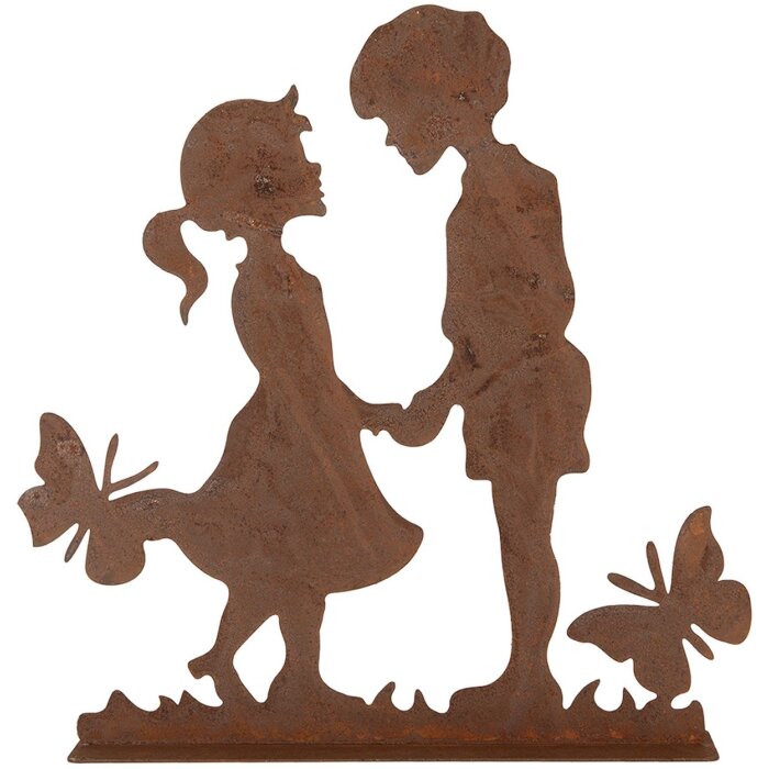 Clayre & Eef 6Y5782 Decoración Niños Metal Marrón 25x5x25 cm Estilo country