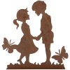 Clayre & Eef 6Y5782 Decoración Niños Metal Marrón 25x5x25 cm Estilo country