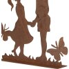 Clayre & Eef 6Y5782 Decoración Niños Metal Marrón 25x5x25 cm Estilo country