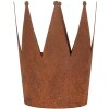 Clayre & Eef 6Y5789 Corona decorativa juego de 3 de metal de aspecto oxidado estilo campestre