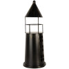 Clayre & Eef 6Y5790 Faro decorativo negro 16x45 cm estilo rústico