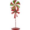 Clayre & Eef 6Y5635 Decoración Piruleta LED 36x29x100 cm Metal Rojo Verde