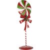 Clayre & Eef 6Y5635 Decoración Piruleta LED 36x29x100 cm Metal Rojo Verde
