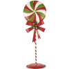 Clayre & Eef 6Y5635 Decoración Piruleta LED 36x29x100 cm Metal Rojo Verde