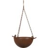 Clayre & Eef 6Y5793 Comedero colgante para pájaros marrón antiguo 30x21x14/50 cm