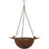 Clayre & Eef 6Y5793 Comedero colgante para pájaros marrón antiguo 30x21x14/50 cm