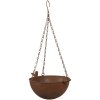 Clayre & Eef 6Y5793 Comedero colgante para pájaros marrón antiguo 30x21x14/50 cm