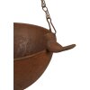 Clayre & Eef 6Y5793 Comedero colgante para pájaros marrón antiguo 30x21x14/50 cm