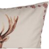 Clayre & Eef Funda de Cojín Motivo Ciervo Beige Marrón 45x45 cm Poliéster