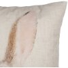 Clayre & Eef Funda de Cojín 45x45 cm Beige Motivo Conejito Estilo Campestre Poliéster