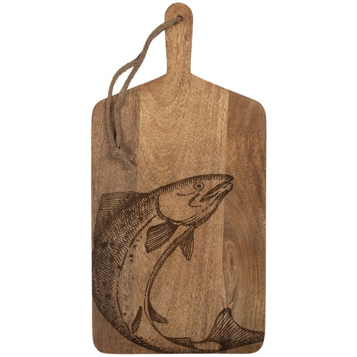 Clayre & Eef 6H2391 Tabla de Cortar Decoración Madera Marrón Natural 25x2x50 cm