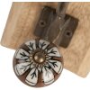 Clayre & Eef 6H2395 Gancho de Pared Madera Metal Marrón 10x11x18 cm Estilo Antiguo