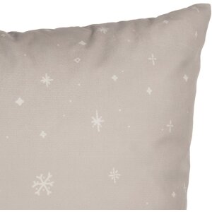 Clayre & Eef KT021.408 Funda de Cojín Beige 45x45 cm Estilo Campestre Motivo Invierno